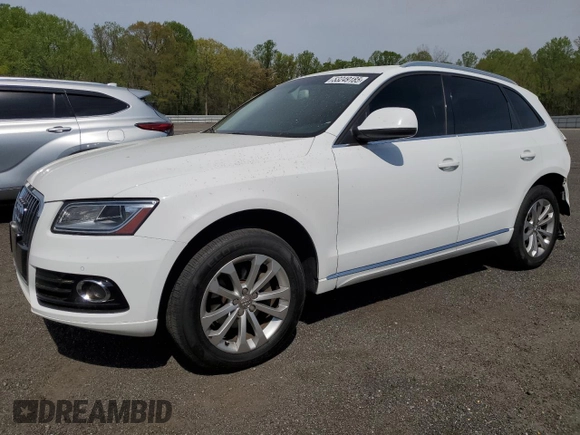 2014 Audi Q5 Premium Plus with VIN WA1LFAFP2EA098627, listed as a Copart auction lot 53249185 with 225,246 mi miles and Salvage Title. Bid and sale history available at carsss.com. Image 1.