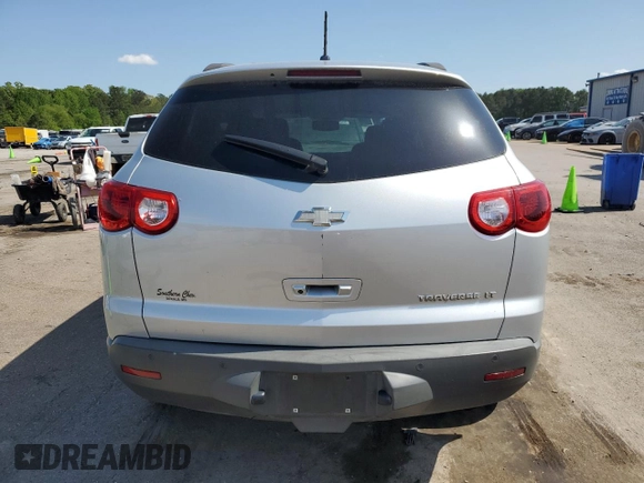 2012 Chevrolet Traverse 1LT with VIN 1GNKRGED5CJ317488, listed as a Copart auction lot 52741925 with 163,422 mi miles and Salvage Title. Bid and sale history available at DreamBid. Image 6.