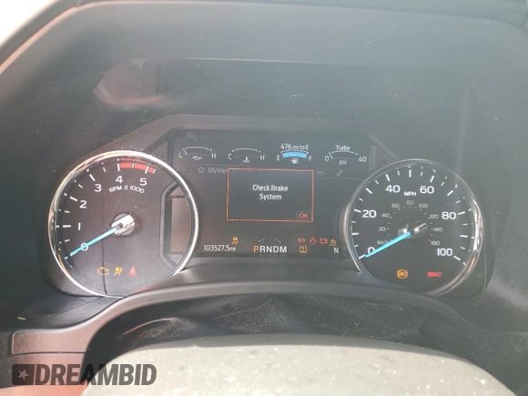 2021 Ford F-250 XL with VIN 1FT8W2BT6MEC26458, listed as a Copart auction lot 60745865 with 103,527 mi miles and Salvage title. Bid and sale history available at DreamBid. Image 9.