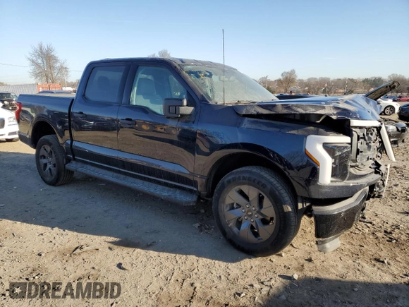 2024 Ford F-150 Lightning XLT with VIN 1FTVW3LK7RWG16730, listed as a Copart auction lot 48976315 with 3,529 mi miles and Salvage title. Bid and sale history available at DreamBid. Image 4.