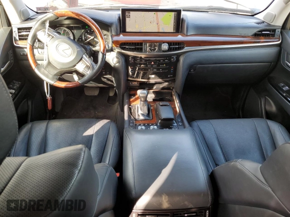 2017 Lexus LX with VIN JTJHY7AX9H4232274, listed as a Copart auction lot 75813464 with 51,256 mi miles and Salvage Title. Bid and sale history available at carsss.com. Image 8.