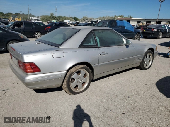 2000 Mercedes-Benz SL-Class with VIN WDBFA68F7YF190504, listed as a Copart auction lot 71000714 with 0 mi miles and Clean Title. Bid and sale history available at carsss.com. Image 3.
