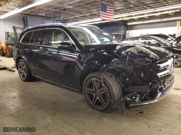 2022 Mercedes-Benz GLS with VIN 4JGFF5KE3NA666426, listed as a Copart auction lot 86087464 with 25,017 mi miles and Salvage Title. Bid and sale history available at carsss.com. Image 4.