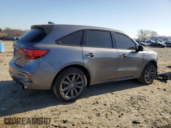 2019 Acura MDX Technology with VIN 5J8YD4H00KL016897, listed as a Copart auction lot 49585635 with 77,427 mi miles and Salvage title. Bid and sale history available at DreamBid. Image 3.