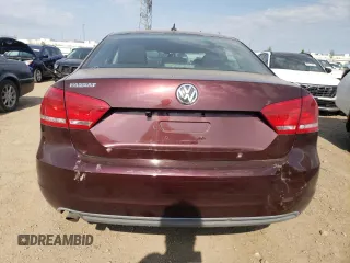 2012 Volkswagen Passat S with VIN 1VWAP7A30CC042976, listed as a Copart auction lot 56159455 with 130,729 mi miles and Salvage title. Bid and sale history available at DreamBid. Image 6.