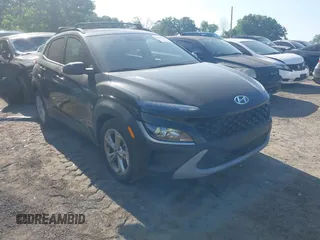 2023 Hyundai Kona SEL with VIN KM8K62ABXPU040491, listed as a IAAI auction lot 42166633 with 34,771 mi miles and . Bid and sale history available at DreamBid. Image 1.