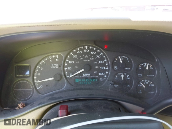 2002 Chevrolet Tahoe LT with VIN 1GNEC13Z92R126893, listed as a IAAI auction lot 42149116 with 223,672 mi miles and . Bid and sale history available at DreamBid. Image 7.