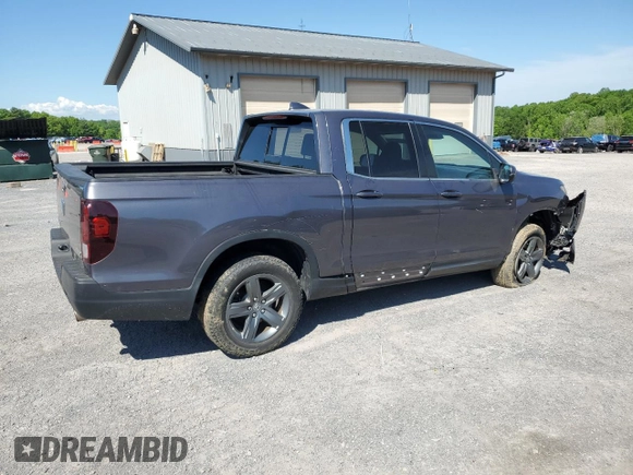 2021 Honda Ridgeline RTL z VIN 5FPYK3F50MB016439, wystawiony jako Copart lot #56114775 z przebiegiem 25 656 mil mil oraz Szkoda całkowita • Salvage title. Historia ofert i sprzedaży dostępna na DreamBid. Obrazek 3.