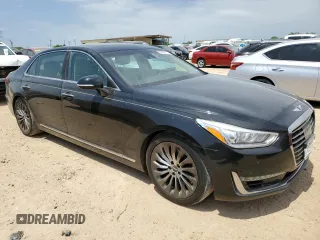 2017 Genesis G90 Ultimate z VIN KMHG54JH0HU031003, wystawiony jako Copart lot #52653315 z przebiegiem 123 061 mil mil oraz Czysty tytuł • Clean title. Historia ofert i sprzedaży dostępna na DreamBid. Obrazek 4.