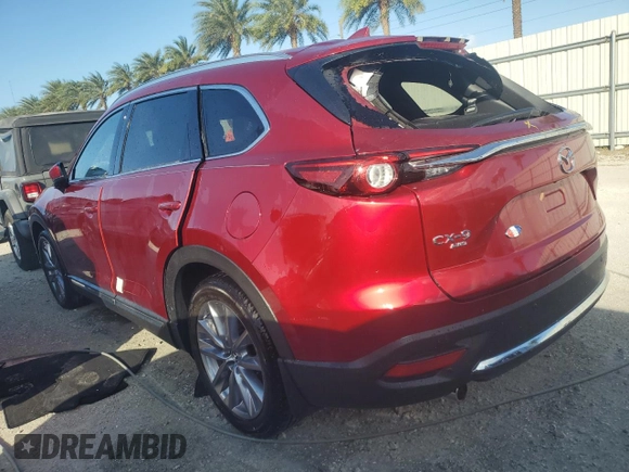2022 Mazda CX-9 Grand Touring with VIN JM3TCBDY9N0627309, listed as a Copart auction lot 74171184 with 0 mi miles and Salvage Title. Bid and sale history available at carsss.com. Image 2.