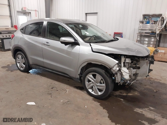 2019 Honda HR-V EX-L with VIN 3CZRU6H71KM725634, listed as a IAAI auction lot 41093552 with 42,239 mi miles. Bid and sale history available at carsss.com. Image 1.