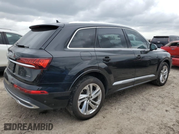 2023 Audi Q7 Premium with VIN WA1AXBF71PD017225, listed as a Copart auction lot 54541995 with 28,874 mi miles and Salvage title. Bid and sale history available at DreamBid. Image 3.