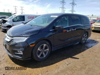 2019 Honda Odyssey Touring with VIN 5FNRL6H83KB019884, listed as a Copart auction lot 53402344 with 42,140 mi miles and Salvage Title. Bid and sale history available at carsss.com. Image 1.