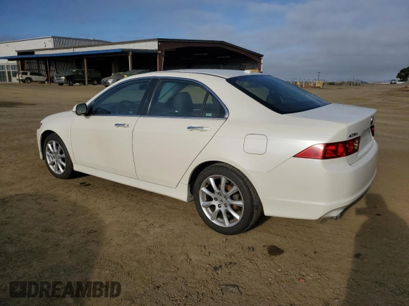 2006 Acura TSX with VIN JH4CL96826C036817, listed as a Copart auction lot 57084175 with 80,646 mi miles and Salvage title. Bid and sale history available at DreamBid. Image 2.