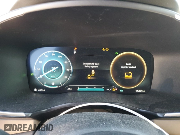 2023 Hyundai Santa Fe Hybrid Limited with VIN 5NMS5DA1XPH001157, listed as a Copart auction lot 87974745 with 14,354 mi miles and Salvage Title. Bid and sale history available at carsss.com. Image 9.