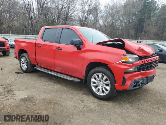 2022 Chevrolet Silverado 1500 Custom with VIN 3GCPWBEK3NG174845, listed as a Copart auction lot 43876995 with 40,868 mi miles and Salvage Title. Bid and sale history available at DreamBid. Image 4.