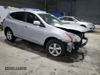 2013 Nissan Rogue S with VIN JN8AS5MV3DW622486, listed as a Copart auction lot 47287065 with 112,347 mi miles and Salvage Title. Bid and sale history available at DreamBid. Image 4.