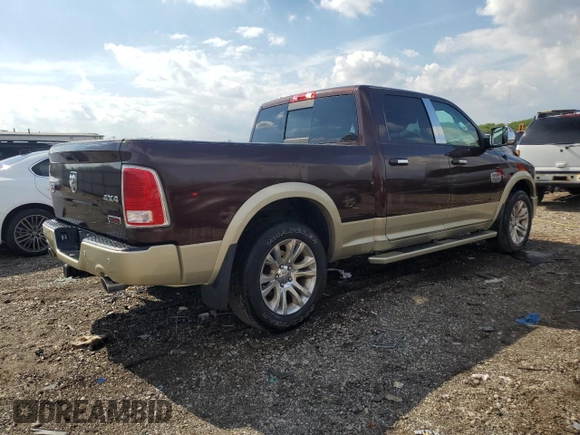2015 Ram 1500 Laramie Limited with VIN 1C6RR7WM7FS668236, listed as a Copart auction lot 58981325 with 53,099 mi miles and Salvage title. Bid and sale history available at DreamBid. Image 3.