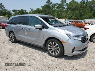 2023 Honda Odyssey EX-L z VIN 5FNRL6H6XPB064259, wystawiony jako Copart lot #58986395 z przebiegiem 22 137 mil mil oraz Szkoda całkowita • Salvage title. Historia ofert i sprzedaży dostępna na DreamBid. Obrazek 4.