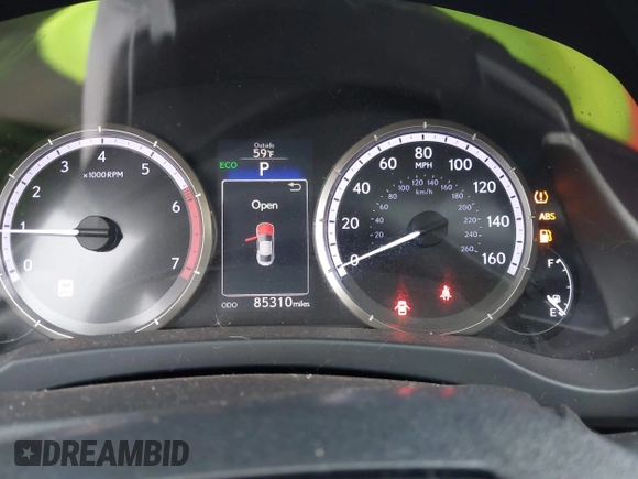 2016 Lexus RC 200t F Sport with VIN JTHHA5BC8G5000263, listed as a IAAI auction lot 41709340 with 85,310 mi miles and . Bid and sale history available at DreamBid. Image 7.
