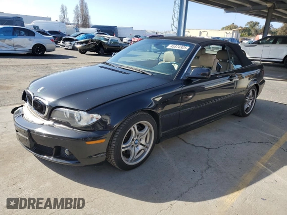 2006 BMW 3 Series 330Ci with VIN WBABW53496PZ40295, listed as a Copart auction lot 45374325 with 116,923 mi miles and Salvage Title. Bid and sale history available at carsss.com. Image 1.