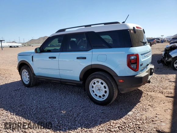 2024 Ford Bronco Sport Heritage z VIN 3FMCR9G69RRE30930, wystawiony jako Copart lot #53363355 z przebiegiem 11 617 mil mil oraz Szkoda całkowita • Salvage title. Historia ofert i sprzedaży dostępna na DreamBid. Obrazek 2.