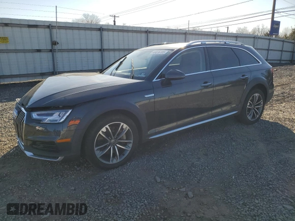 2019 Audi A4 allroad Premium Plus z VIN WA18NAF49KA014796, wystawiony jako Copart lot #48475705 z przebiegiem 50 294 mil mil oraz Szkoda całkowita • Salvage title. Historia ofert i sprzedaży dostępna na DreamBid. Obrazek 1.