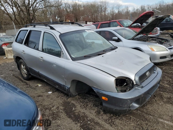 2002 Hyundai Santa Fe GLS with VIN KM8SC73D12U234923, listed as a Copart auction lot 49967425 with 180,125 mi miles and Salvage Title. Bid and sale history available at carsss.com. Image 4.