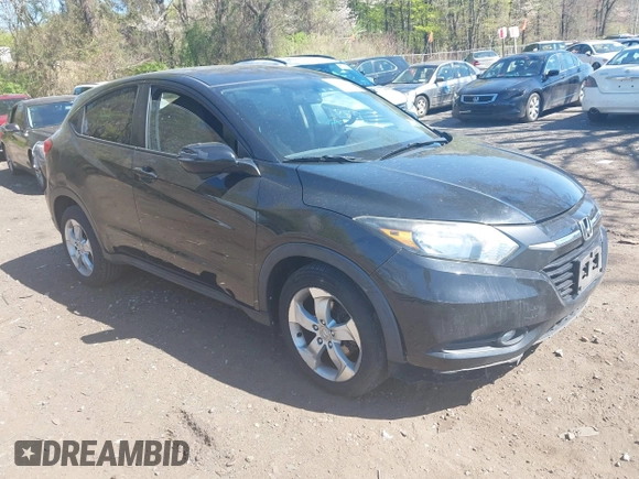 2016 Honda HR-V EX with VIN 3CZRU6H54GM738609, listed as a IAAI auction lot 42115898 with 95,614 mi miles. Bid and sale history available at carsss.com. Image 1.
