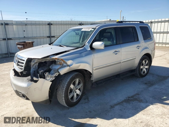2015 Honda Pilot Touring with VIN 5FNYF4H95FB043741, listed as a Copart auction lot 47420765 with 161,102 mi miles and Salvage Title. Bid and sale history available at carsss.com. Image 1.