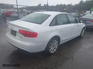 2014 Audi A4 Premium with VIN WAUBFAFL1EN038598, listed as a IAAI auction lot 41940623 with 103,544 mi miles. Bid and sale history available at carsss.com. Image 4.
