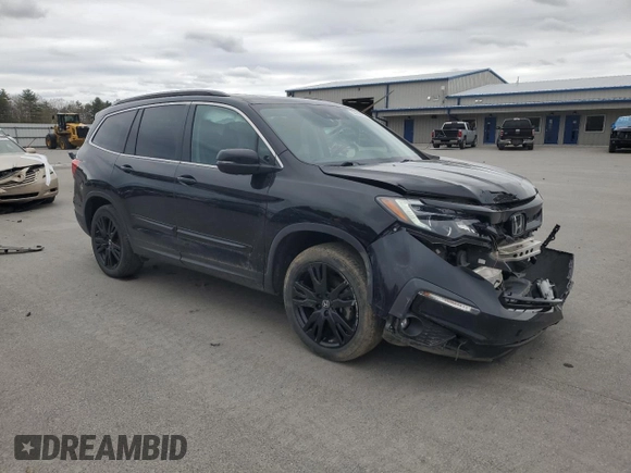 2022 Honda Pilot Special Edition with VIN 5FNYF6H22NB001928, listed as a Copart auction lot 55189035 with 37,354 mi miles and Salvage title. Bid and sale history available at DreamBid. Image 4.