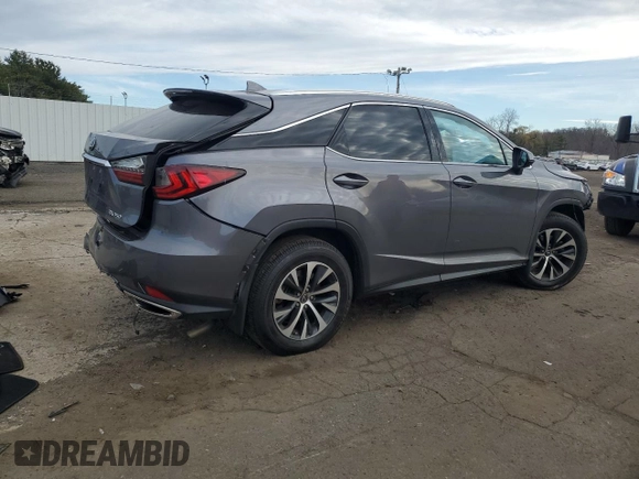 2022 Lexus RX with VIN 2T2HZMDA1NC331083, listed as a Copart auction lot 50925065 with 27,749 mi miles and Salvage Title. Bid and sale history available at carsss.com. Image 3.