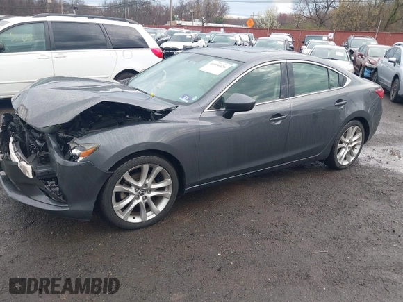 2014 Mazda Mazda6 i Touring with VIN JM1GJ1V6XE1138483, listed as a IAAI auction lot 41956426 with 91,294 mi miles. Bid and sale history available at carsss.com. Image 2.