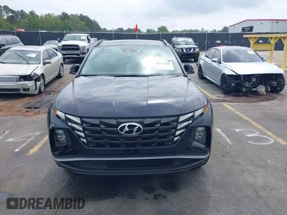 2022 Hyundai Tucson SEL Convenience with VIN KM8JFCA10NU049450, listed as a IAAI auction lot 41915300 with 23,584 mi miles and . Bid and sale history available at carsss.com. Image 12.
