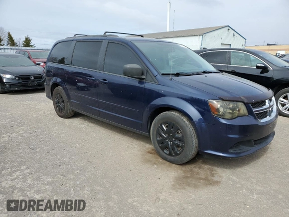 2015 Dodge Grand Caravan SE with VIN 2C4RDGBG5FR747087, listed as a Copart auction lot 50343765 with 195,018 mi miles and Salvage Title. Bid and sale history available at DreamBid. Image 4.