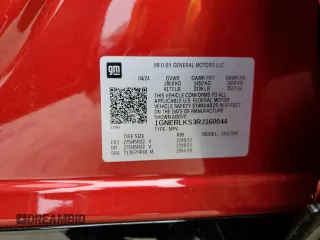 2024 Chevrolet Traverse FWD RS with VIN 1GNERLKS3RJ160044, listed as a Copart auction lot 43599455 with 6,448 mi miles and Salvage Title. Bid and sale history available at carsss.com. Image 15.