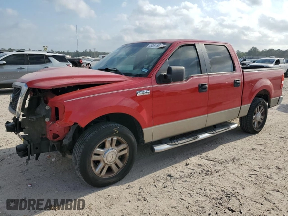 2008 Ford F-150 XL with VIN 1FTRW12W78FB29777, listed as a Copart auction lot 52615045 with 90,866 mi miles and Salvage Title. Bid and sale history available at carsss.com. Image 1.