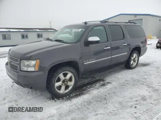 2011 Chevrolet Suburban LTZ with VIN 1GNSKKE32BR284318, listed as a Copart auction lot 46162205 with 221,666 mi miles and Salvage Title. Bid and sale history available at carsss.com. Image 1.