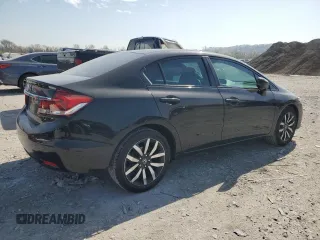 2015 Honda Civic EX-L with VIN 19XFB2F93FE094400, listed as a Copart auction lot 52739475 with 92,108 mi miles and Salvage Title. Bid and sale history available at carsss.com. Image 3.