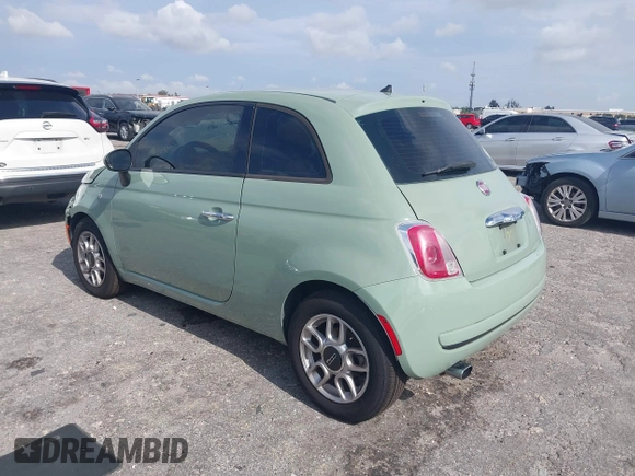 2013 FIAT 500 Pop with VIN 3C3CFFAR9DT743541, listed as a IAAI auction lot 41977160 with 141,393 mi miles. Bid and sale history available at carsss.com. Image 3.