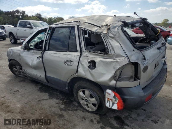 2005 Hyundai Santa Fe GLS with VIN KM8SC13D35U855615, listed as a Copart auction lot 74229614 with Not Provided miles and Non Repairable. Bid and sale history available at carsss.com. Image 2.