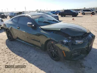 2021 BMW 4 Series 430i xDrive with VIN WBA73AP04MCG51086, listed as a Copart auction lot 48615345 with 36,513 mi miles and Salvage Title. Bid and sale history available at carsss.com. Image 4.