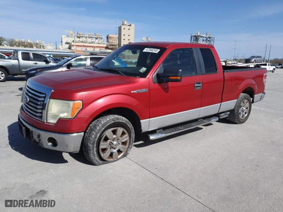 2010 Ford F-150 XL with VIN 1FTEX1C87AFA13979, listed as a Copart auction lot 47340245 with 277,065 mi miles and Salvage Title. Bid and sale history available at carsss.com. Image 1.