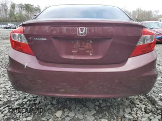 2012 Honda Civic LX with VIN 2HGFB2F56CH590113, listed as a Copart auction lot 51314825 with 168,156 mi miles and Salvage Title. Bid and sale history available at DreamBid. Image 6.