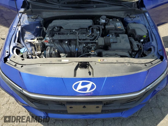 2024 Hyundai Elantra SEL with VIN KMHLM4DG1RU697941, listed as a Copart auction lot 53869435 with 13,915 mi miles and Salvage title. Bid and sale history available at DreamBid. Image 11.