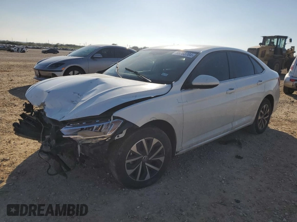 2023 Volkswagen Jetta S with VIN 3VW4M7BU2PM051275, listed as a Copart auction lot 85768704 with 27,626 mi miles and Salvage title. Bid and sale history available at DreamBid. Image 1.