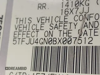2011 Toyota Tacoma PreRunner with VIN 5TFJU4GN0BX007512, listed as a IAAI auction lot 41682881 with 190,184 mi miles and . Bid and sale history available at DreamBid. Image 9.