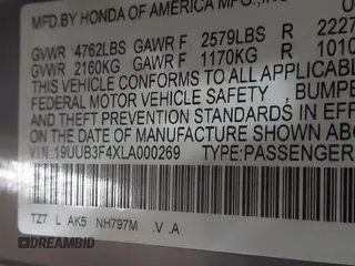 2020 Acura TLX w/Technology Pkg with VIN 19UUB3F4XLA000269, listed as a IAAI auction lot 41295906 with 274,855 mi miles. Bid and sale history available at carsss.com. Image 9.