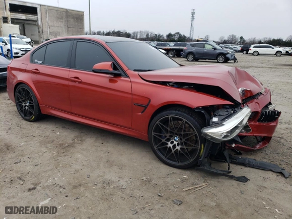 2017 BMW M3 with VIN WBS8M9C54H5G83463, listed as a Copart auction lot 44850405 with 44,512 mi miles and Salvage Title. Bid and sale history available at carsss.com. Image 4.